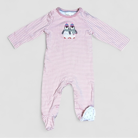 Mini Boden & Hanna Andersson Baby Girl Clothes Onesie Sleeper Bundle Lot 6–12M - Picture 4 of 5